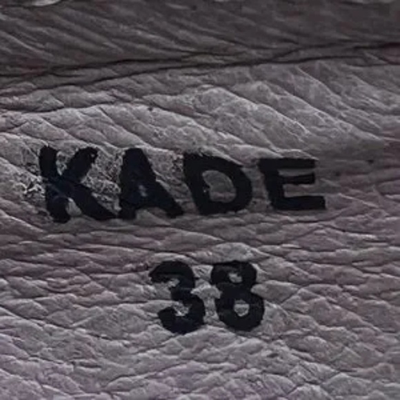 Silent D Gold Kade Block Heel Leather Pointed Toe Loafers Size 38 Women's - Picture 4 of 11